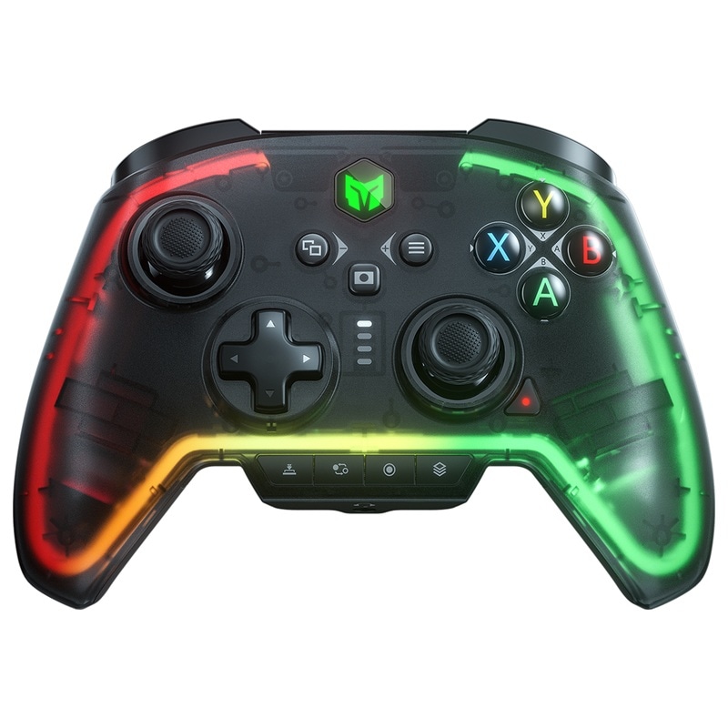 BIGBIG WON RAINBOW2 Pro combo（シースルーデザイン ワイヤレス＆有線ゲーミングコントローラー）｜Switch / Windows / iOS / Android対応【メーカー直送品】