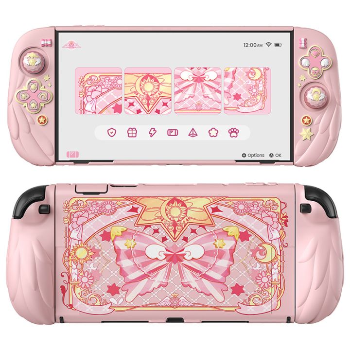 PlayVital Magic Wings Nintendo Switch 2（2025）対応保護カバーケース ピンク