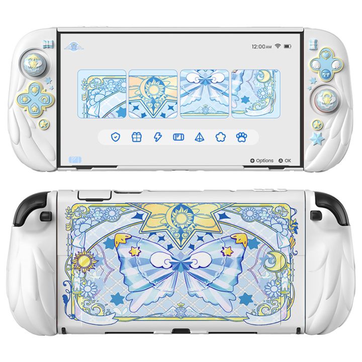 PlayVital Magic Wings Nintendo Switch 2(2025)対応保護カバーケース ホワイト