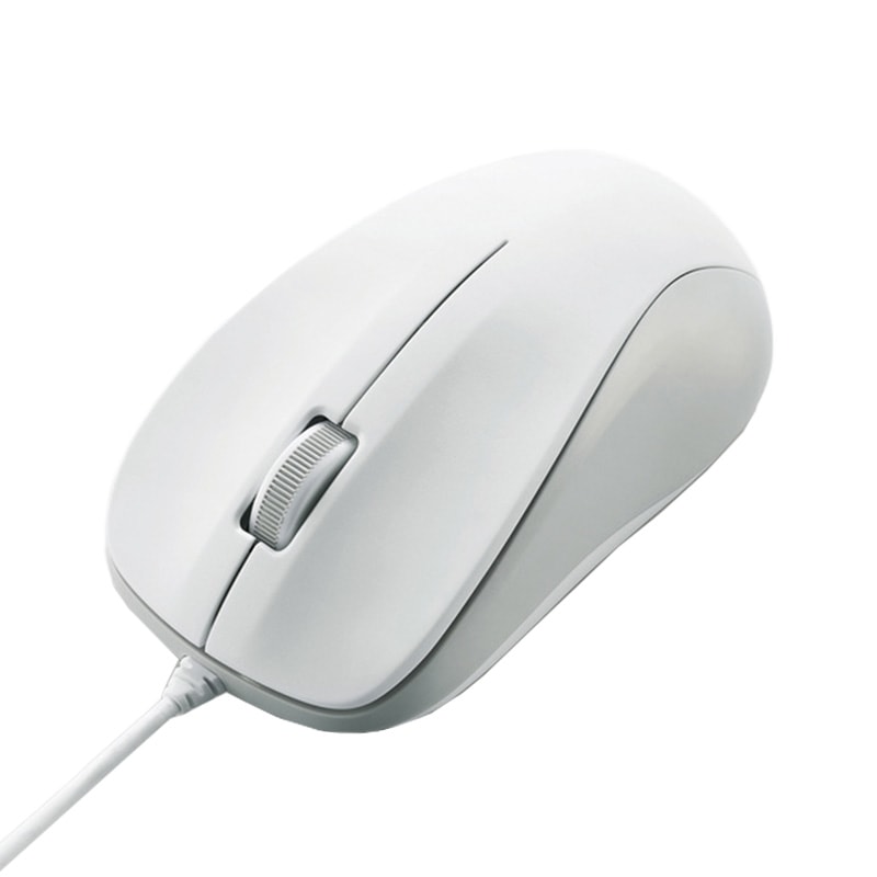 『M-K6URWH/RS』ELECOM USB光学式マウス Mサイズ ホワイト