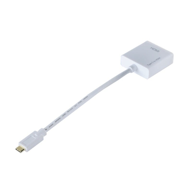 『UTC-HDF0015』アイワンファクトリー USB-C to HDMI 変換ケーブル 4K ホワイト