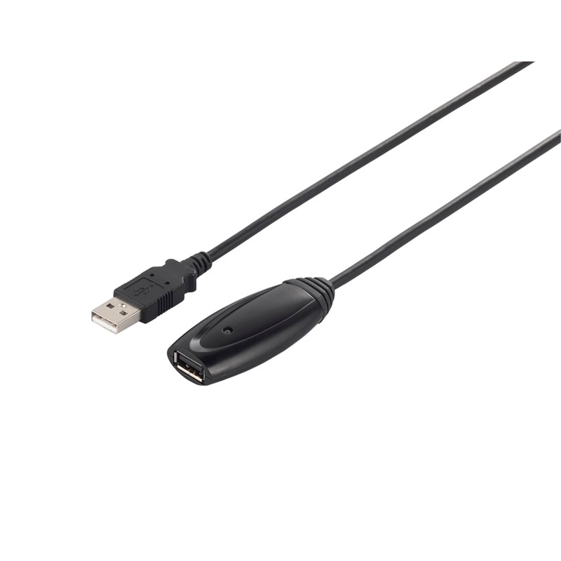 『BSUAAR250BK』BUFFALO USB延長ケーブル AtoA USB2.0 リピーターケーブル 5.0m ブラック