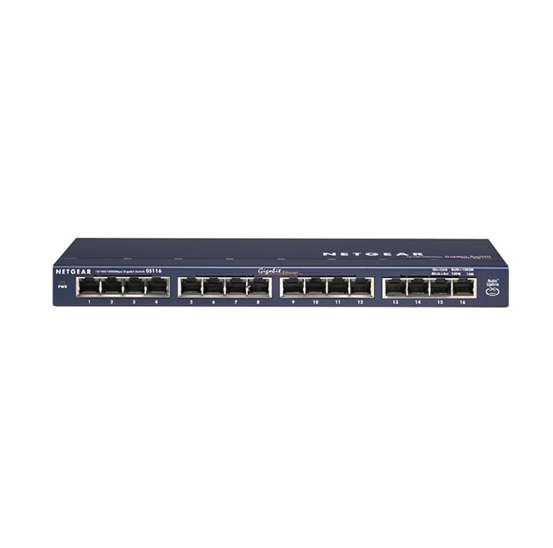 『GS116-200JPS』NETGEAR スイッチングハブ アンマネージ ギガビット 16ポート 1G 卓上型