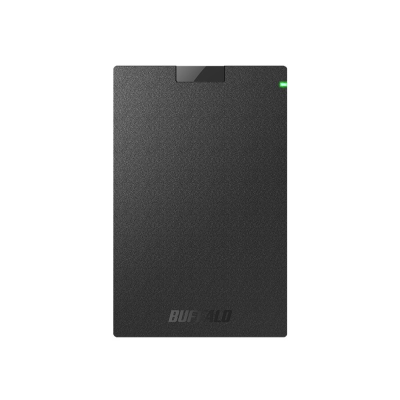 『SSD-PG1.0U3-B/NL』BUFFALO 外付けポータブルSSD 1TB USB3.2 Gen1 ブラック