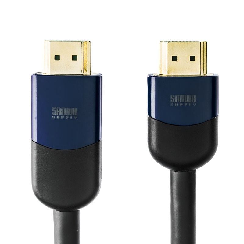 『500-HDMI013-10』サンワサプライ HDMIケーブル 10m イコライザ内蔵 4K/30Hz対応 HDMI正規認証品