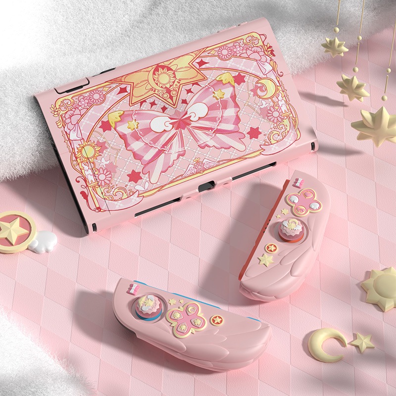 PlayVital Magic Wings Nintendo Switch 2（2025）対応保護カバーケース ピンク