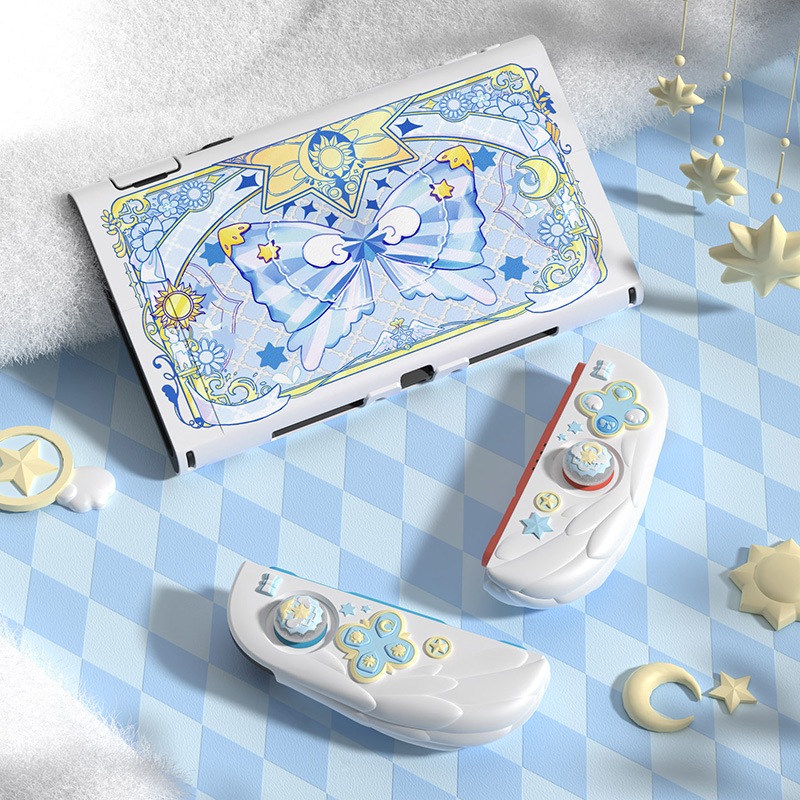 PlayVital Magic Wings Nintendo Switch 2（2025）対応保護カバーケース ホワイト