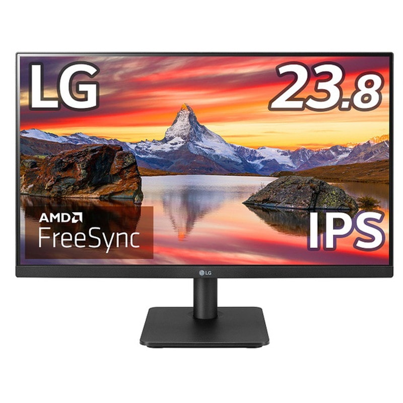 24MP400-B』LG 23.8インチ IPS液晶モニター フルHD フレームレス
