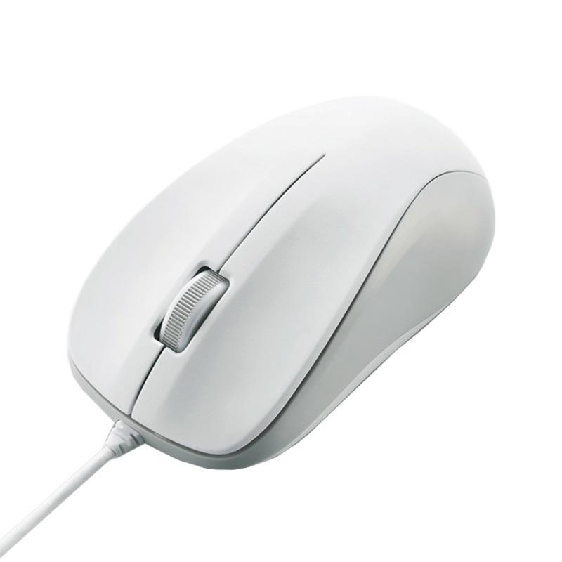 『M-K6URWH/RS』ELECOM USB光学式マウス Mサイズ ホワイト