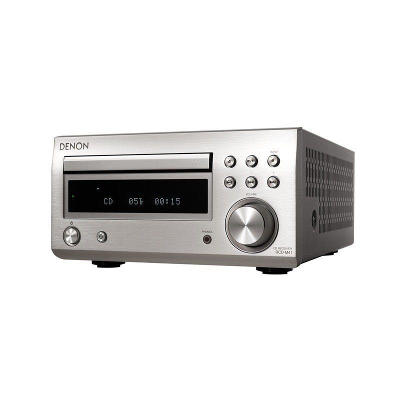 『RCD-M41-SP』DENON CDレシーバー Bluetooth対応 ディスクリートアンプ搭載 ワイドFM対応 AM/FMラジオチューナー プレミアムシルバー
