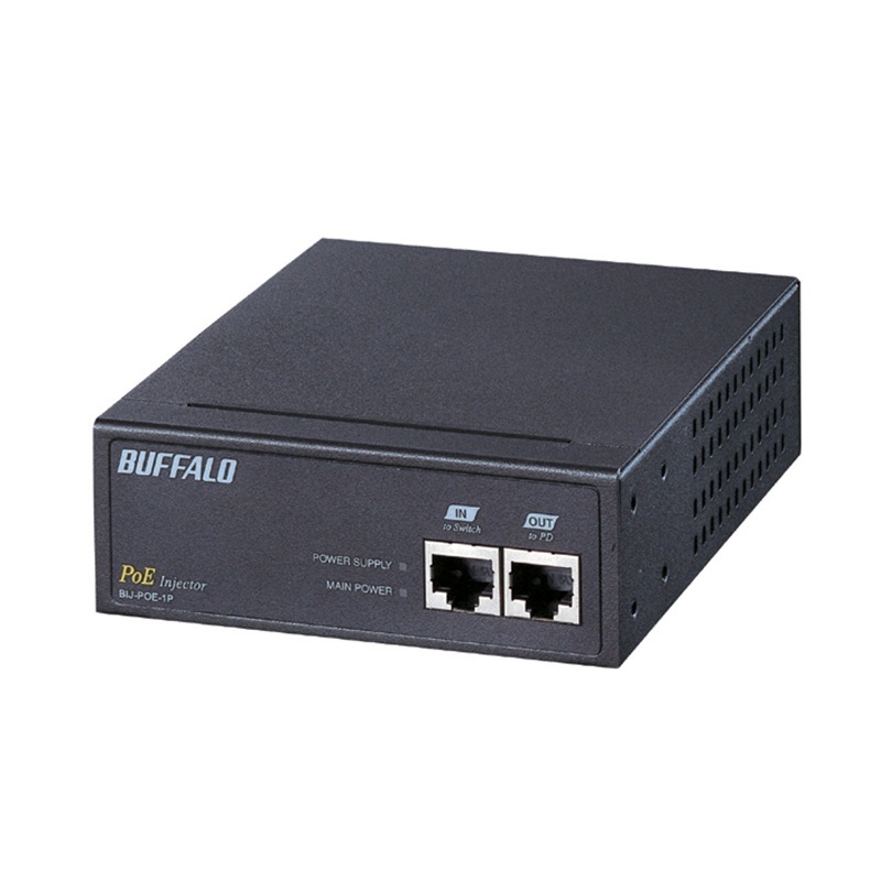 『BIJ-POE-1PR』BUFFALO PoEインジェクター IEEE802.3af 1CHタイプ