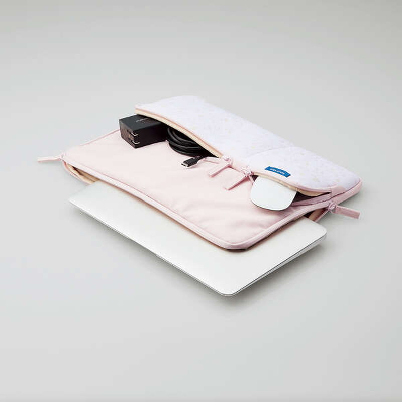 【予約商品】『BM-IBPTP13T1』ELECOM エレコム 北欧柄風 PCインナーケース バック リーフ柄 ピンク