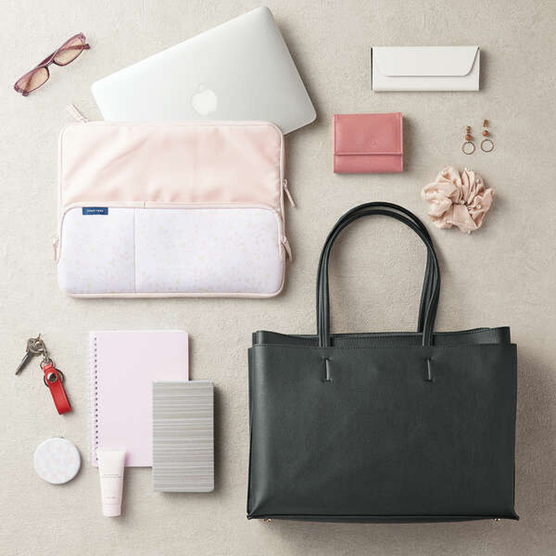 【予約商品】『BM-IBPTP13T1』ELECOM エレコム 北欧柄風 PCインナーケース バック リーフ柄 ピンク