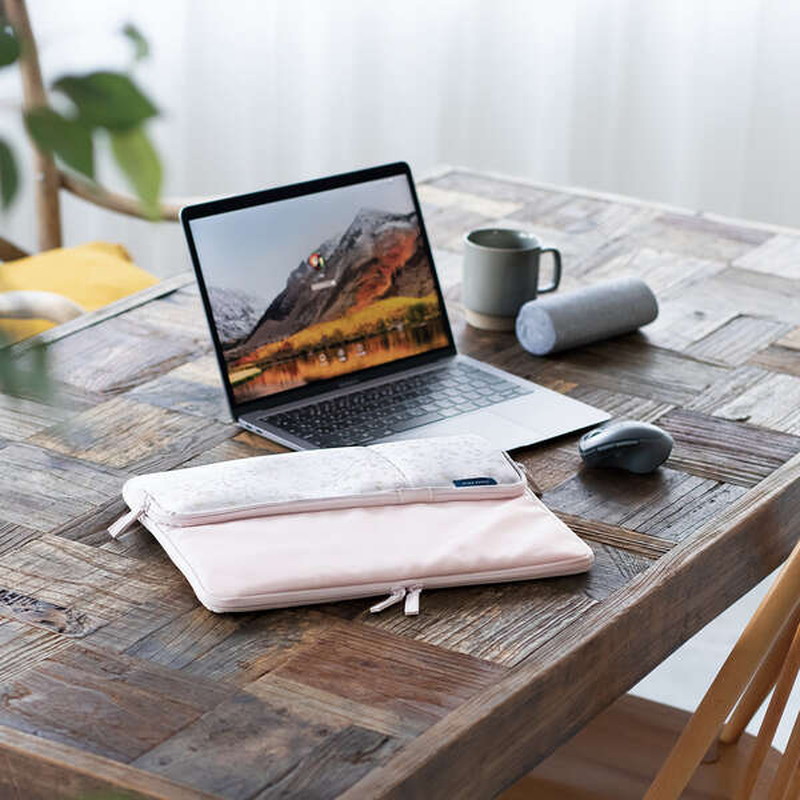 【予約商品】『BM-IBPTP13T1』ELECOM エレコム 北欧柄風 PCインナーケース バック リーフ柄 ピンク