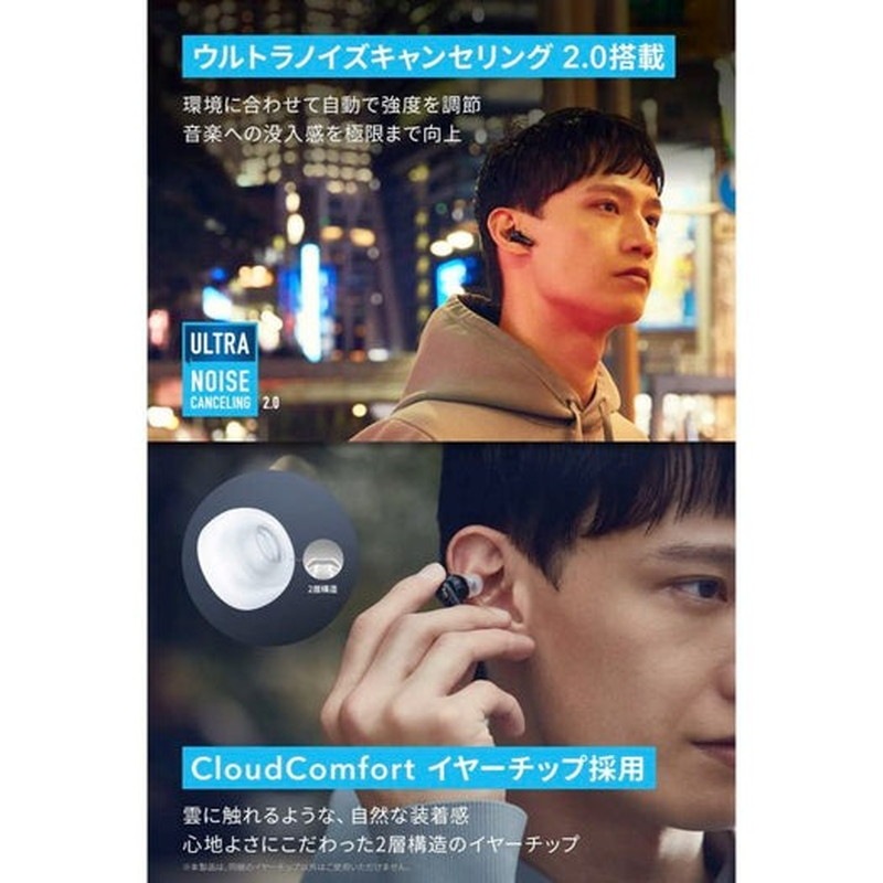 『A3953N31』アンカー Anker Soundcore Liberty 4 ワイヤレス イヤホン スカイブルー