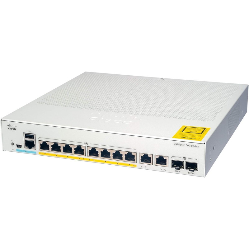 C1000-8T-2G-L』Cisco Catalyst ネットワークスイッチ 8ポート | e