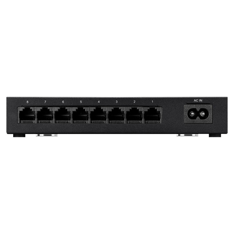 『LSW6-GT-8NS/BK』BUFFALO スイッチングハブ Giga対応 金属筐体 電源内蔵モデル ホワイト
