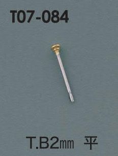 T07-084 【ｱﾒﾘｶ製】チタンピアス 真鍮平皿 2㎜ 入数：10ペア 素材
