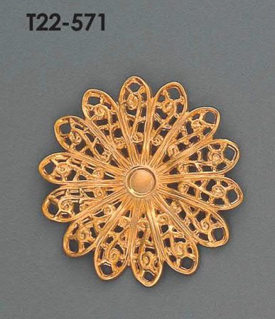 T22-571 【国産】フショク 入数：10個 素材：真鍮 メッキ：なし｜徳原