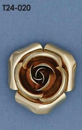 T24-020 バラ 入数:10個 素材:真鍮 メッキ:なし|徳原工芸 公式 T24-020 バラ 入数:10個 素材:真鍮 メッキ:なし|徳原工芸 公式