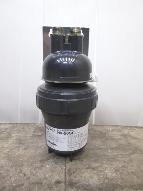 クリタック 浄水器 HK-50GC ろ過器 φ120×260 中古厨房 /23M1908