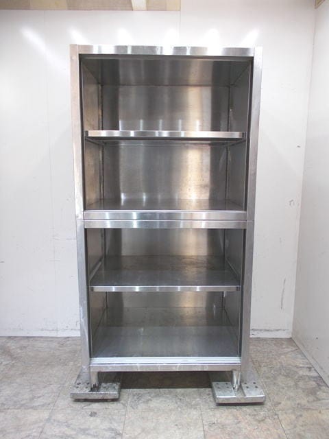 ステンレス 食器庫 900×750×1800 扉なし 収納棚 中古厨房 /24A2551Z 