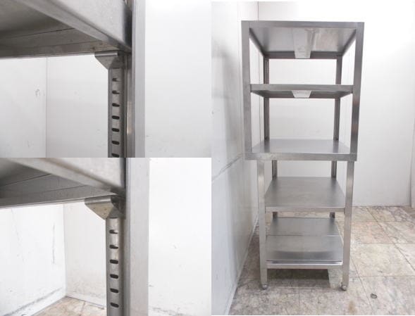 ステンレス 収納棚 700×600×850 中古厨房/24G1511Z | 棚・平棚・パイプ