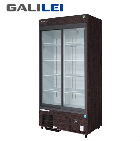 新品 送料無料 フクシマガリレイ 木目調 スライド扉リーチインショーケース /MSS-090GHMSRX