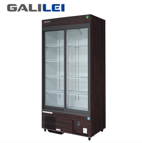 新品 送料無料 フクシマガリレイ 業務用 木目調 スライド扉リーチインショーケース /MSU-090GHMSRX