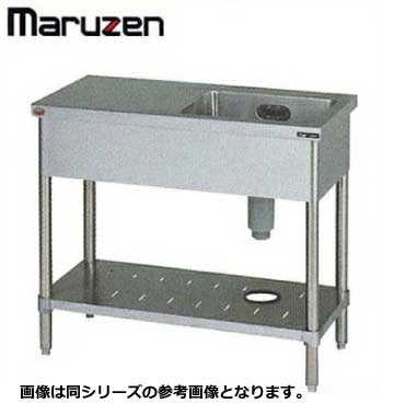 新品 送料無料 マルゼン シンク 業務用 ステンレス BG無 1槽 台付 BST1-124N