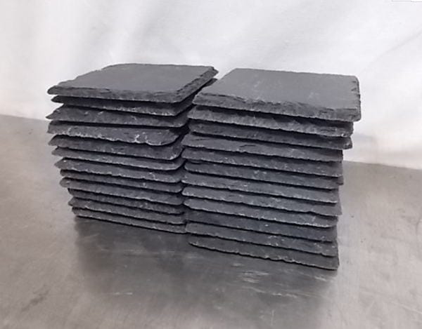 Mスタイル スレート 正角トレー 12cm お皿24枚セット 120×120 中古厨房 /A-33