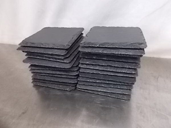 Mスタイル スレート 正角トレー 12cm お皿24枚セット 120×120 中古厨房 /A-34