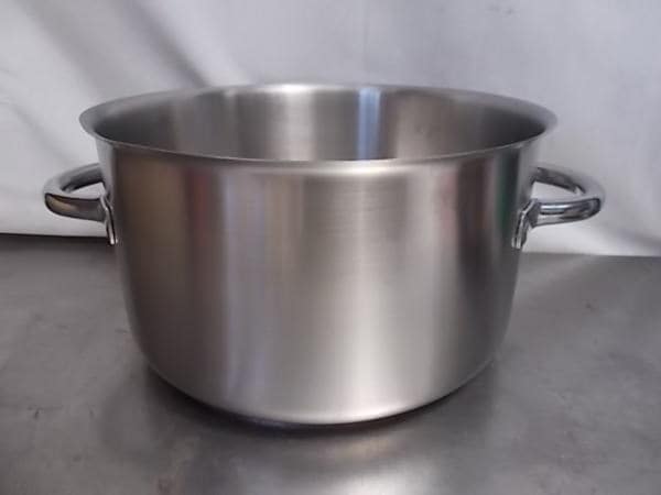 ステンレス 半寸胴鍋 IH対応 蓋無し φ320×185 中古厨房 /A-5