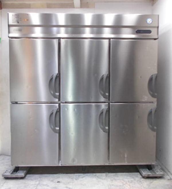 フクシマ 縦型6ドア冷凍冷蔵庫 URN-182PM6 1800×650×1950 中古厨房