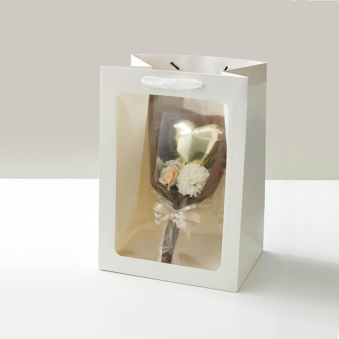 【ギフトとセット購入限定】有料 手提げ袋 (小) ブーケ用 単品購入不可 ギフト プレゼント