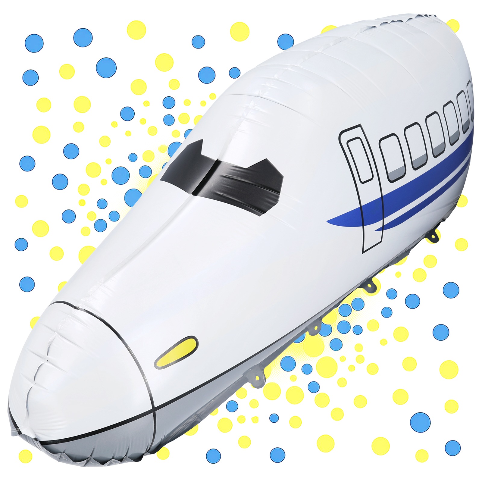 【メール便送料無料】自立型アルミ素材列車バルーン 新幹線 特急エクスプレス
