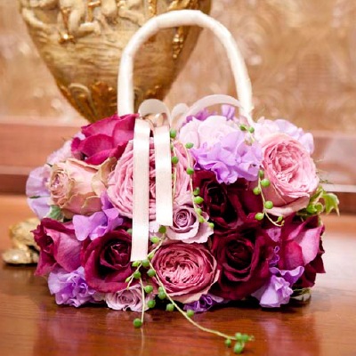 生花 ウェディングブーケ バッグブーケ（※ヘアード付き） ウェディングフォト レストランウェディング