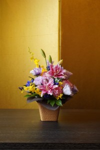 敬老の日 アレンジメントM 生花 ギフト ありがとう 感謝 おじいちゃん おばあちゃん 玄関 モダン おしゃれ 和風 冬季配送不可地域あり