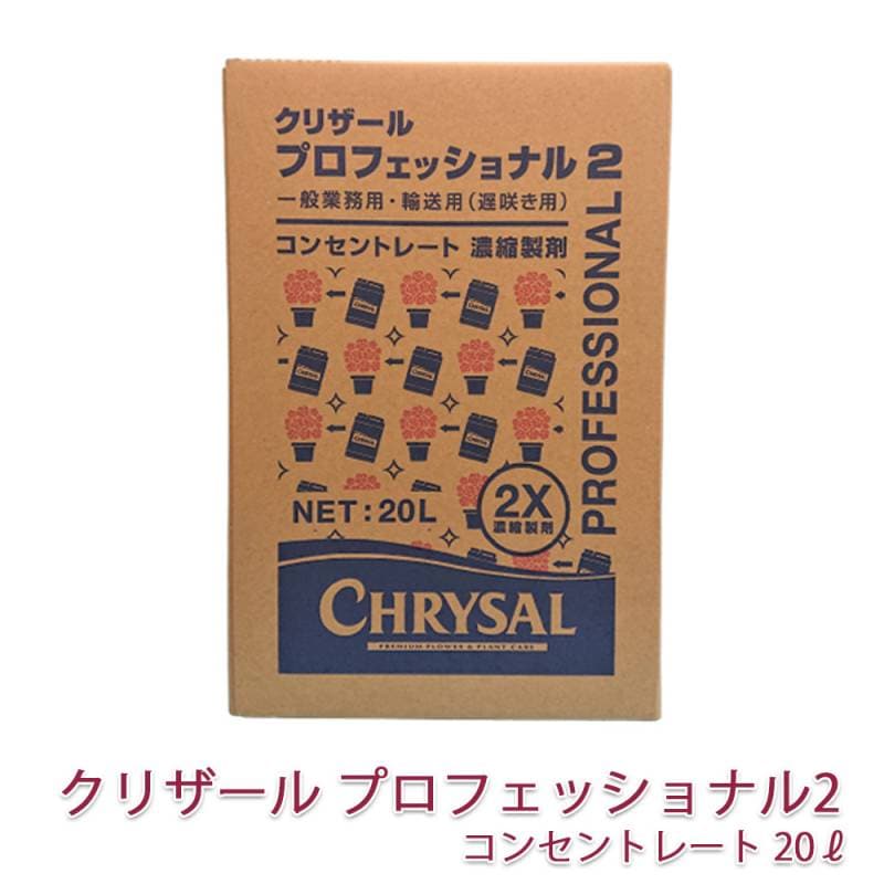 クリザール プロフェッショナル2 コンセントレート 20L 1個 メーカー直送  切り花 延命剤 切花 長持ち 自宅用 栄養剤 活力剤 仏花 花束 切り花 フラワーフード 小袋 切花栄養剤 家庭用の切り花鮮度保持剤 