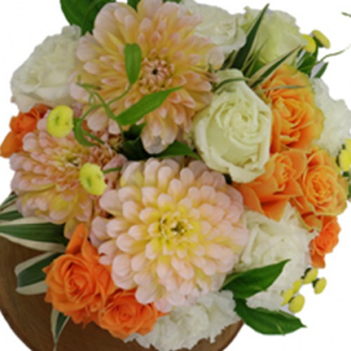 アレンジメント Loulou ピンク 白 紫 ギフト 誕生日 バラ フラワー 別途送料 生花 結婚祝い 結婚記念日 プレゼント クール便選択可能