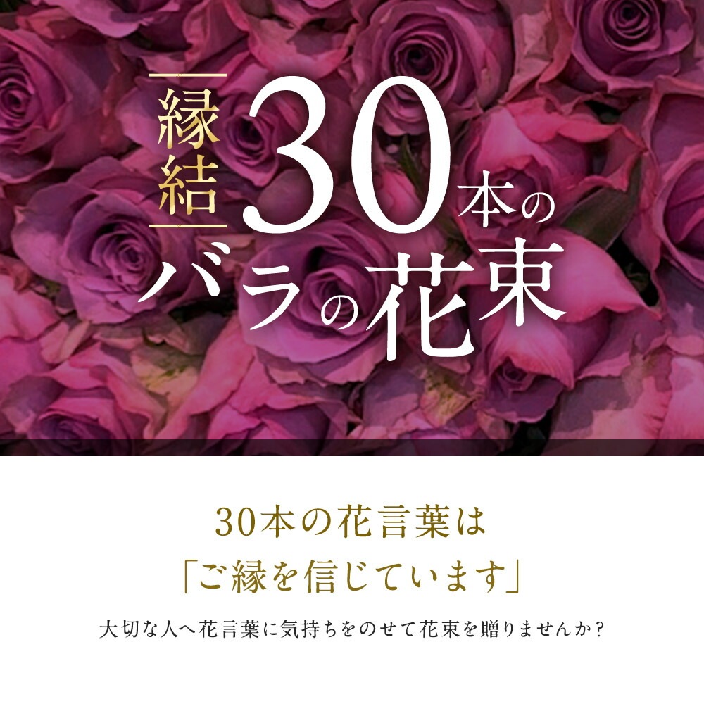 紫バラ30本の花束 生花 ムラサキバラ 東京銀座クオリティ 送料無料 送料込み 紫色 バラ 薔薇 ばら 花束 お祝い 誕生日 記念日 ホワイトデー 卒業式 入学 プレゼント ギフト プロポーズ 結婚 退職 還暦 長寿 米寿 古希 喜寿 金婚式 クール便選択可能