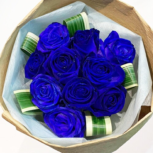 ブルーローズトーチ バラ 青 （青いバラ/青バラ）送料無料 七夕 クール便選択可能