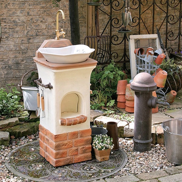 スタンドウォッシュ/リリー【可愛くおしゃれな立水栓 ディーズガーデン