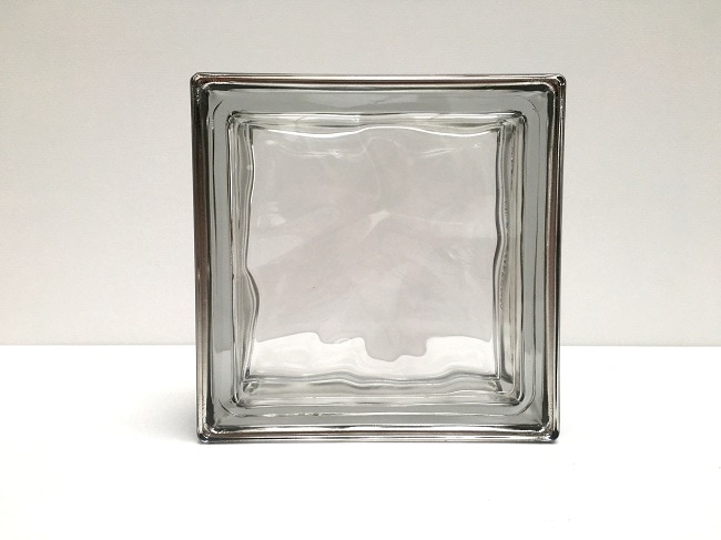 ガラスブロック【メタリックスタイル】/クリスタルクリアー色/5個