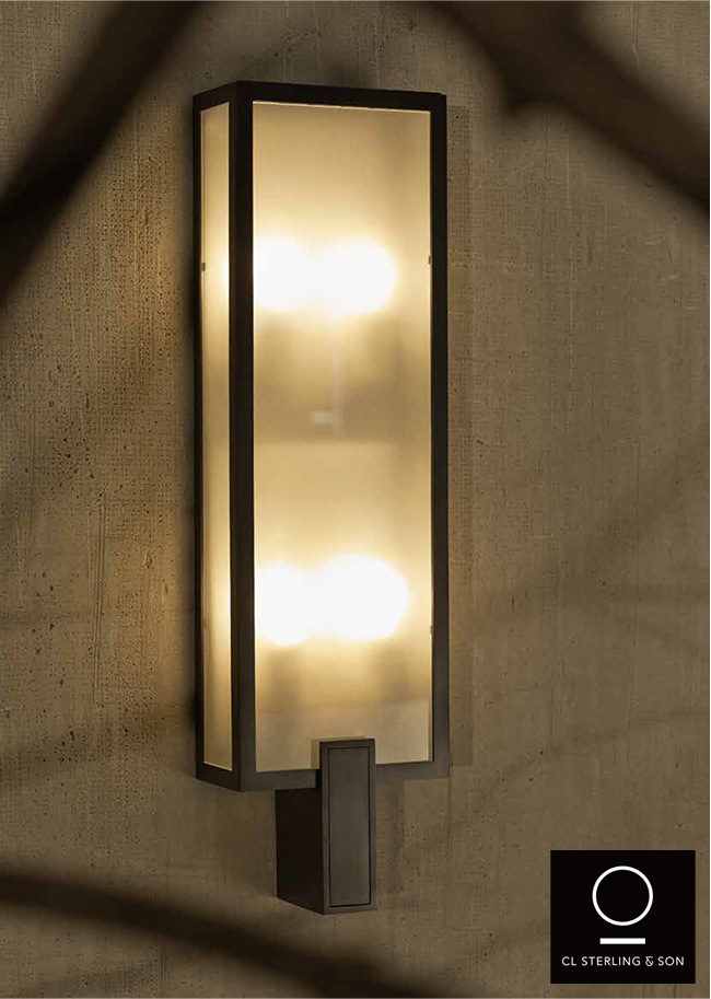 おしゃれな高級屋外照明】AC E26 EXTERIOR TALL WALL SCONCE