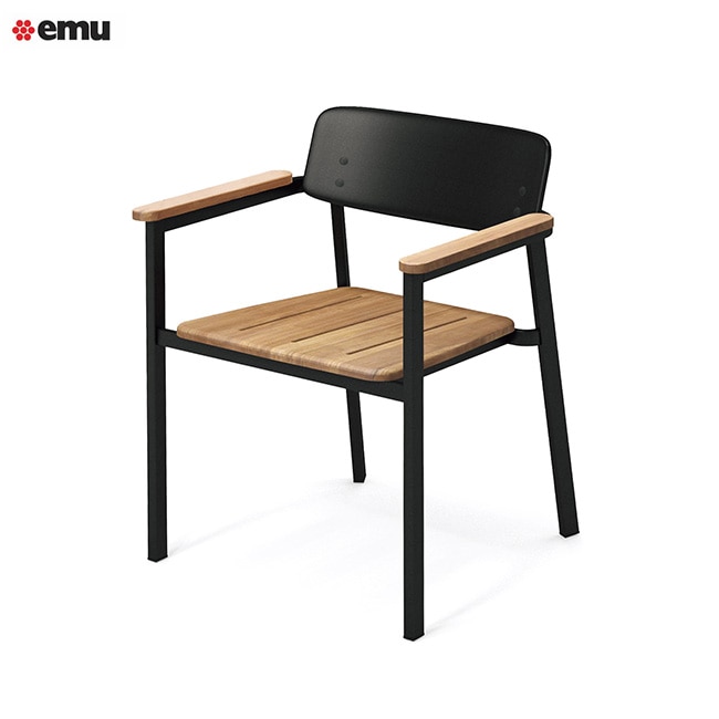 イタリアemu】シャイン アームチェア-チークシート（SHINE ARM CHAIR