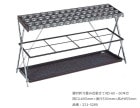 鍵付折り畳み式傘立てXD-60・60本立/品番：231-0280/サイズ：間口1695mm×奥行530mm×高さ855mm/ミヅシマ工業社製 /屋内用【傘立て・カギ付き傘立て・スチール製・オフィス・工