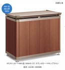 【個人宅配送不可・法人様住所/営業所支店止め配送可能】ゴミストッカーHM1型/0908サイズ/ステンカラー+マロンブラウン/上開き式/型式：GSHM1-0908MB【ゴミの一時保管 ゴミ分別 家庭用屋