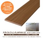 2025秋NEWモデル【目隠しフェンス】スタイルフェンスJAPAN UZ L2000/サイズ：W120×L2,000×t10mm（※本商品は板材1枚単品部材）【安心の日本製 質感の高い美しいフェンス 