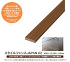 【目隠しフェンス】スタイルフェンスJAPAN UZ L2200（W50）/サイズ：W50×L2,000×t10mm（※本商品は板材1枚単品部材）【細めタイプ 安心の日本製 質感の高い美しいフェンス 浮